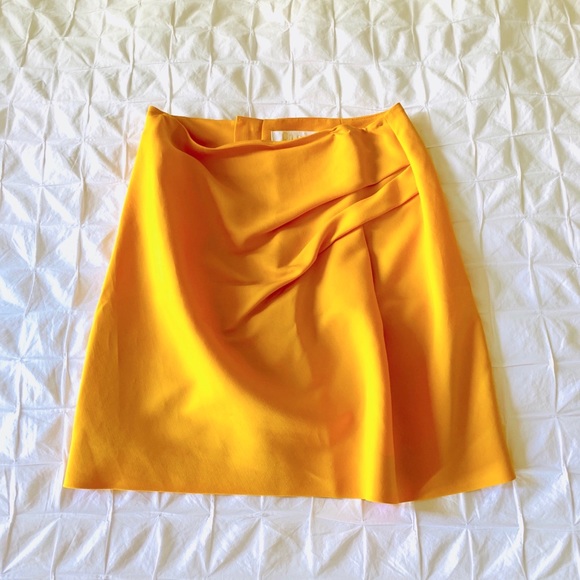 Chloé $980 GOOD GIRL RETRO A LINE SKIRT 38 YELLOW